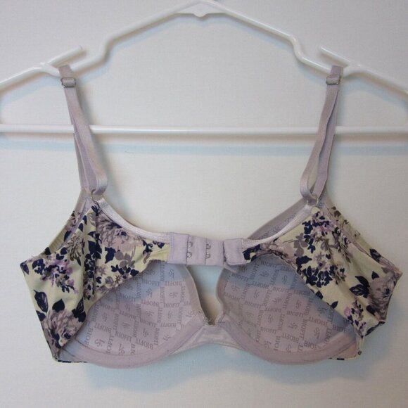 Victoria Secret Biofit Demi Uplift Purple Floral Bra 32C - Picture 4 of 6